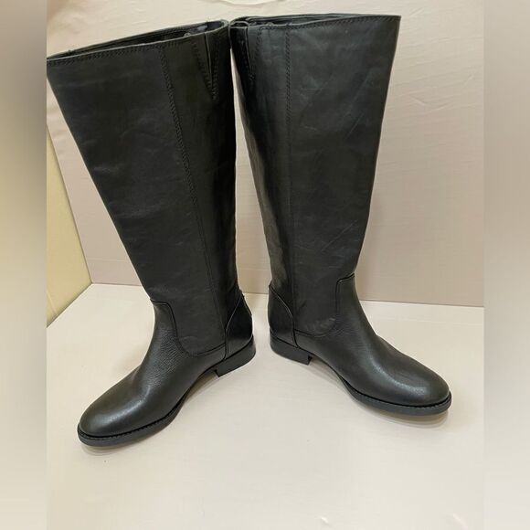 NEW WITHOUT TAGS ARTURO CHIANG RIDING BOOTS IN BLACK LEATHER - Picture 5 of 9